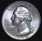 1964-D 25C Washington BU 90% Silver 26uww0204-18