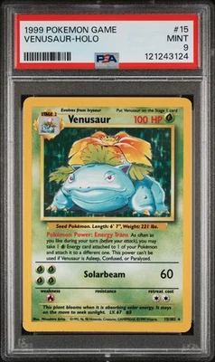 1999 POKEMON GAME #15 VENUSAUR - HOLO PSA 9 (3124) Graded Power - Image 1 of 2