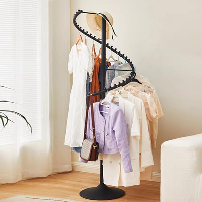 71'' Modern Spiral Clothing Rack - Stylish Garment Display for Home & Retail