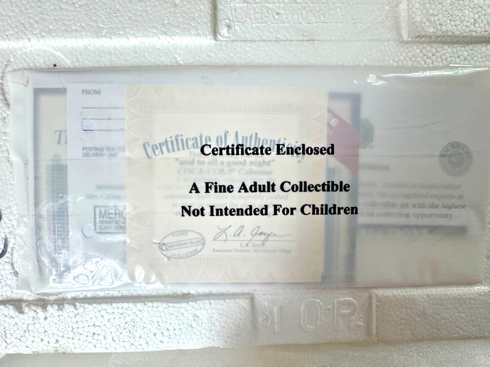 Hawthorne Bachmann HO Christmas Coc-Cola Caboose 'to all a goodnight' + Track - Image 2 of 4