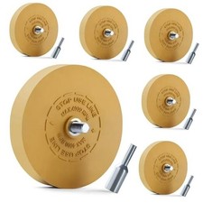 6 Pack Decal Remover Eraser Wheel Rubber Eraser Wheel for Drill 6 Pack Solid