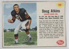 1962 Post Doug Atkins #106 HOF 2v5