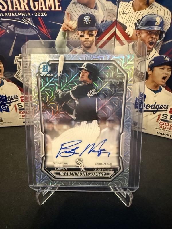 2026 Bowman Chrome Braden Montgomery White Sox Mojo Autograph