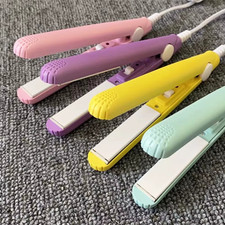 2-in-1 Travel Hair Styler   Mini Ceramic Hair Straightener and Curling Iron with