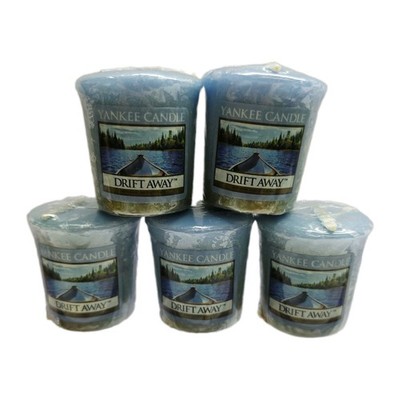 5 x Yankee Candle votives DRIFT AWAY -new Sealed-Vintage-HTF