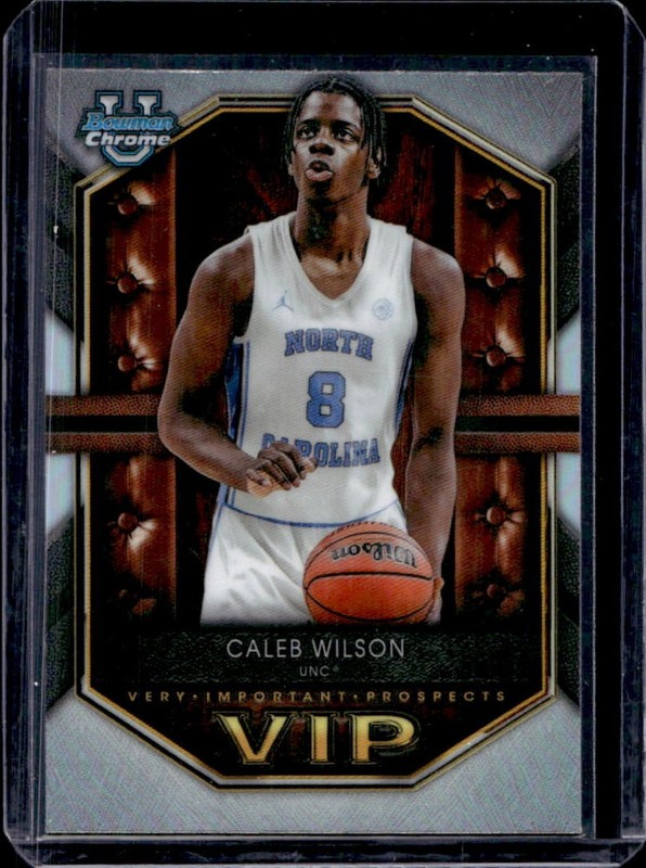 2025-26 Bowman Caleb Wilson Chrome Very Important Prospects Refractor #VIP-9
