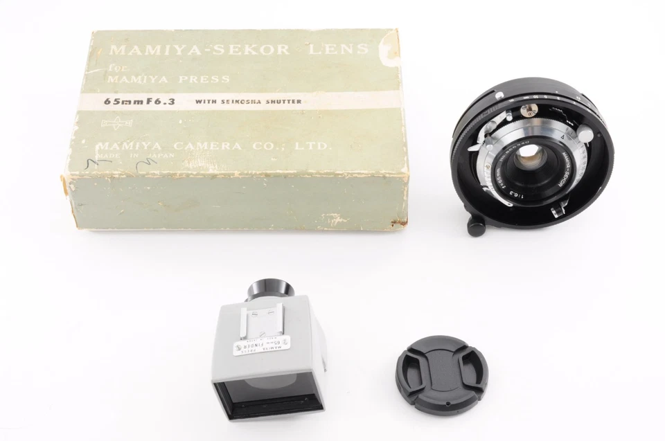*NEAR MINT in BOX* Mamiya Sekor 65mm f/6.3 + Sucher für Universal Press Super 23 - Bild 3 von 4