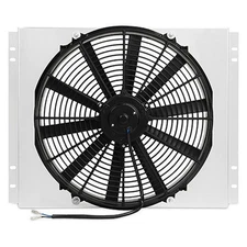 For Ford Mustang 67-69 Performance Aluminum Fan Shroud w Fan Controller Kit