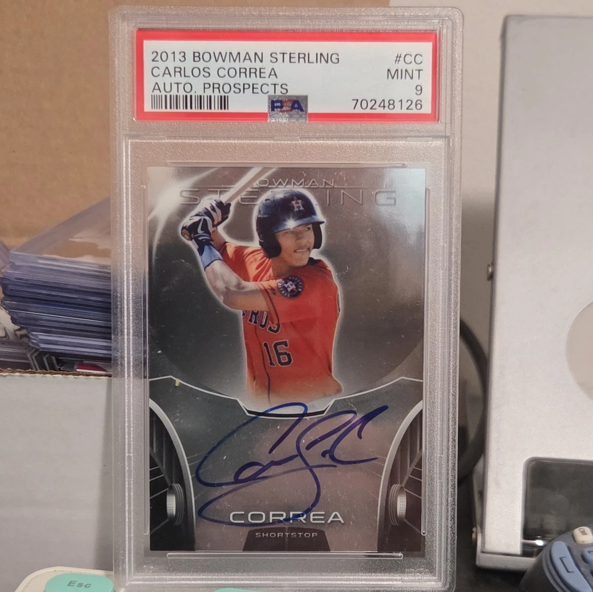 Carlos Correa Professional Sports Authenticator (PSA) Baseball
