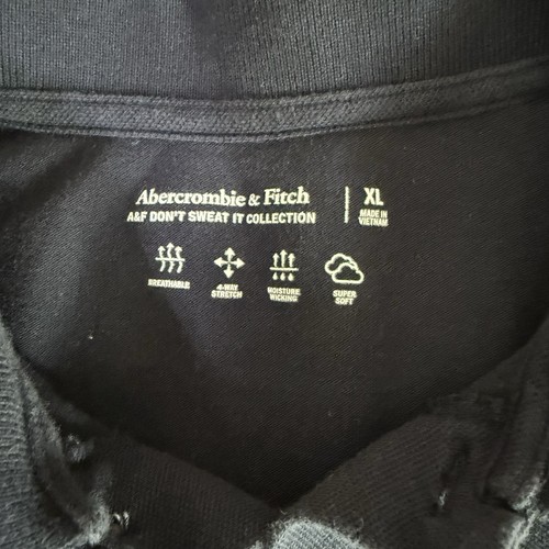 Camisa Polo Abercrombie & Fitch Azul Marino XL Elastizada Logo Alce Manga Corta Informal - Imagen 3 de 6