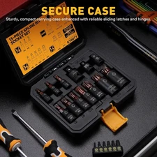 13 Piece XZN Triple Square Spline Bit Impact Socket Set Premium S2 Steel 