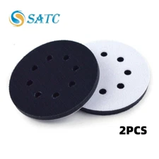 2PCS 5" Foam Cushion Interface Buffer Pad Orbital Sander Hook Loop Sanding Discs