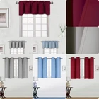 1/2pc 100% HEAVY THICK BLACKOUT THERMAL SHORT PANELS WINDOW CURTAIN OR VALANCE