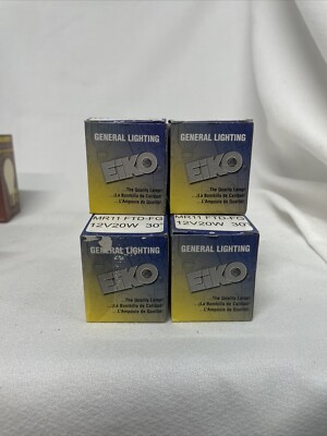 6 x Eiko FTD-FG 12V 20W 30 Deg. Flood MR11 GU4 Base Lamp Bulb