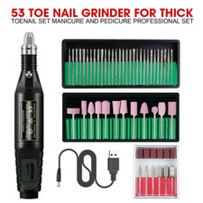 Amoladora de uñas de 53 dedos para uñas gruesas conjunto profesional de manicura y pedicura