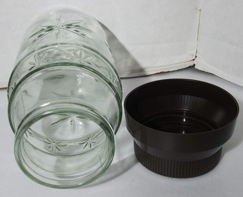 Starburst Glass Jar With Lid Anchor Hocking Coffee Jar Vintage - Bild 11 von 12