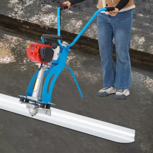 4-Takt Betonrüttler Zement Vibrationsmaschine Beton Vibrator Estrich Stahl  900W
