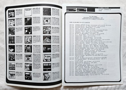 Lot #AFP: SST Records 1980s Mail Order Ephemera Catalogs & Correspondence Punk - Picture 7 of 18