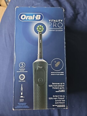 Oral-B Vitality PRO Elektrische Zahnbürste - Schwarz, Wiederaufladbar