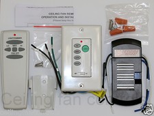 Universal Harbor Breeze ceiling fan Remote and Receiver kit plus Wall remote