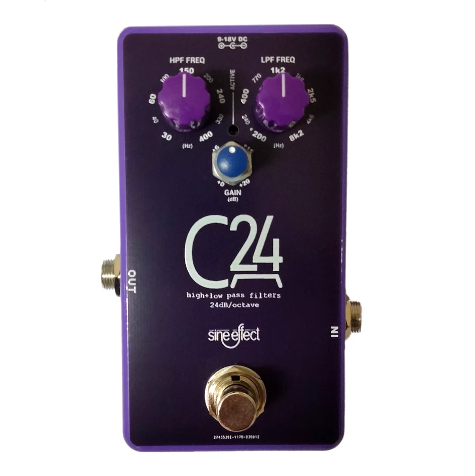 C24 HPF+LPF pedal - 24dB/oct - 1 READY TO SHIP - Image 2 of 4