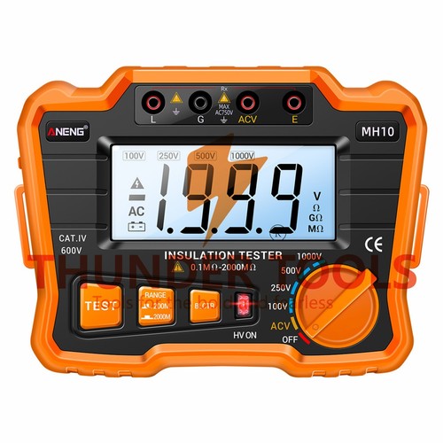 Thunder Tools ANENG MH10 Digital Insulation Resistance Tester 0.1MΩ-2000MΩ - Bild 23 von 23