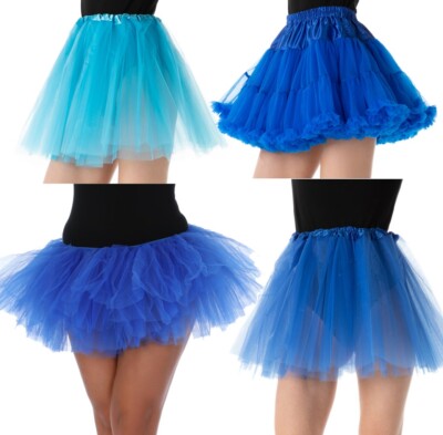 Blue TUTU Skirts Pumpkin Halloween Fancy Dress Costume Dance
