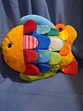 Melissa  Doug Flip Fish Plush K's Kids Baby Sensory Learning Crinkle Mirror B12
