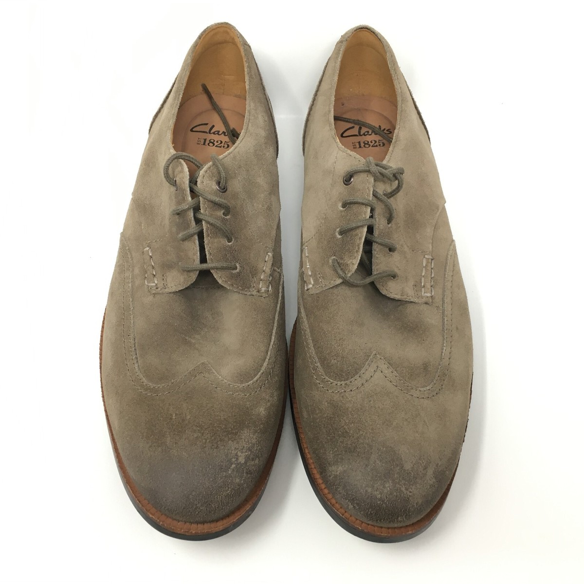 Clarks Broyd Wing Oxfords Dress Shoes Mens Size 10.5 Brown 