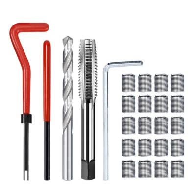 XCAN 25x Gewinde Reparatur Werkzeug Satz Gewindereparatursatz Helicoil Auto M3-M16
