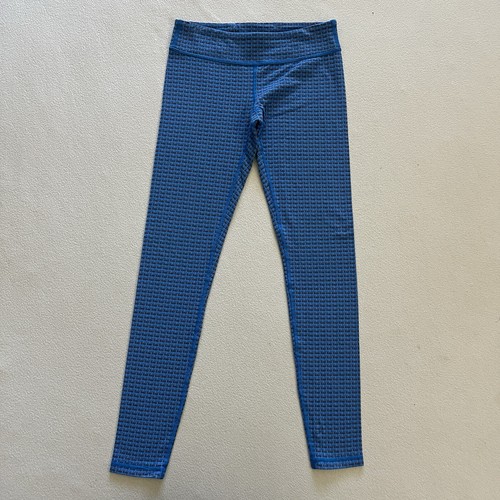 Ivivva By Lululemon Blue Gray Digi Weave Rhythmic Tight Full Length Leggings 12