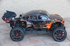 Custom Body Muddy Orange Buggy for ARRMA Typhon 3S BLX 1/8 Mod Required Read