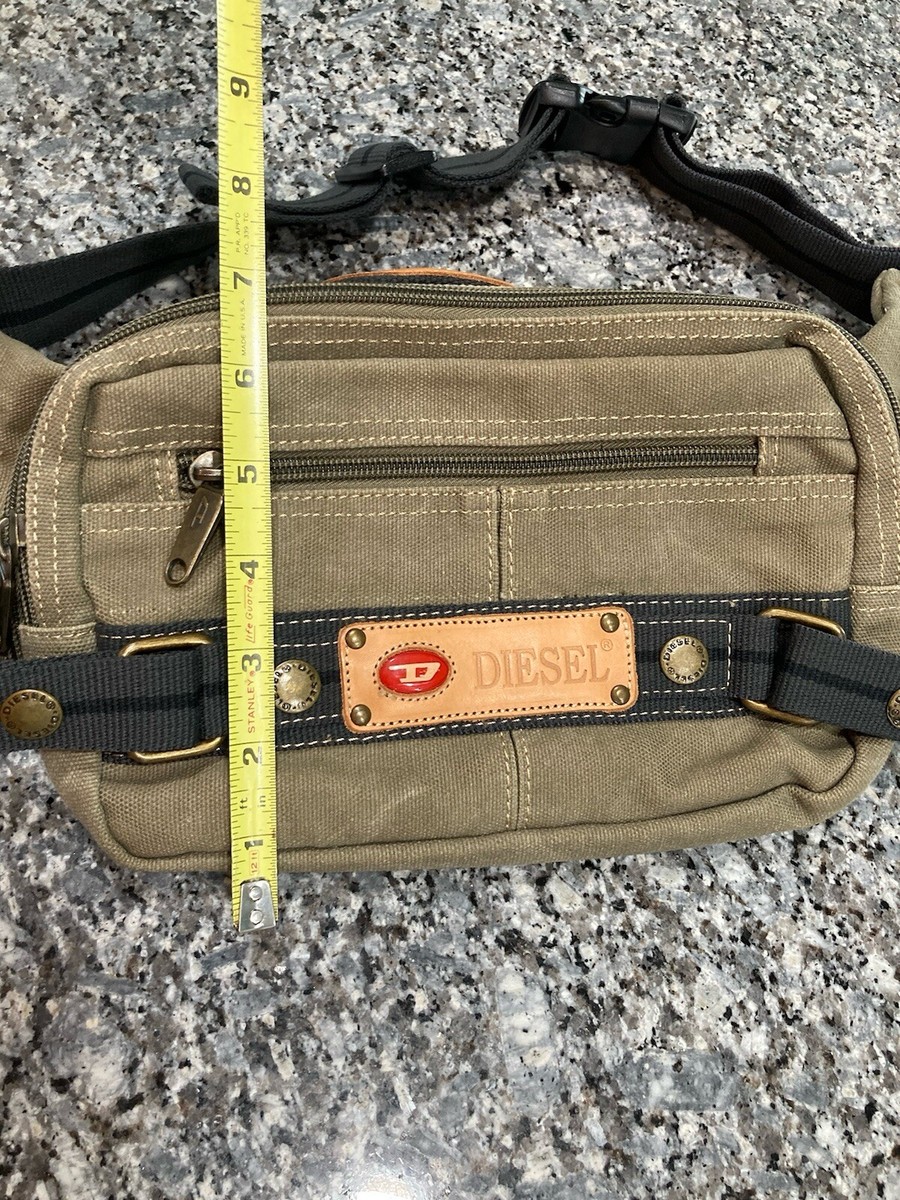 Vintage 90's Diesel Genes Bun Belt Bag Waist Bag Army Green