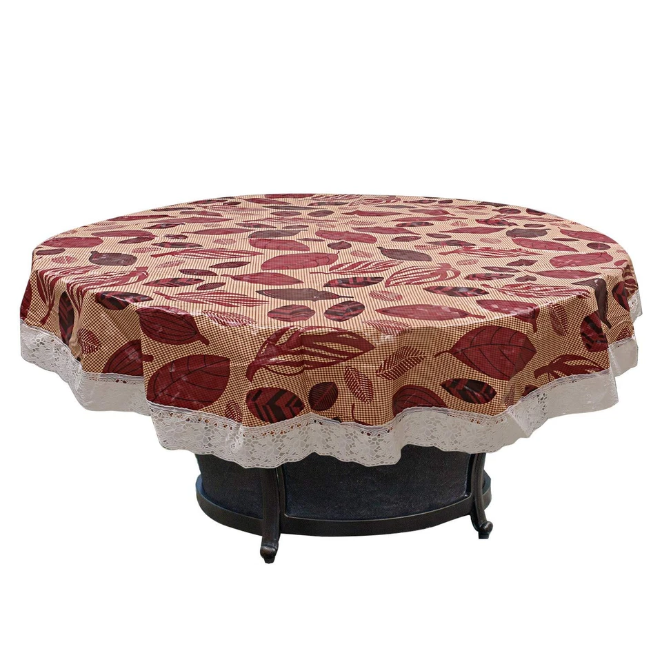Multicoloured PVC 6 Seater Round Table Cover 72" X 72 US - Image 4 of 4