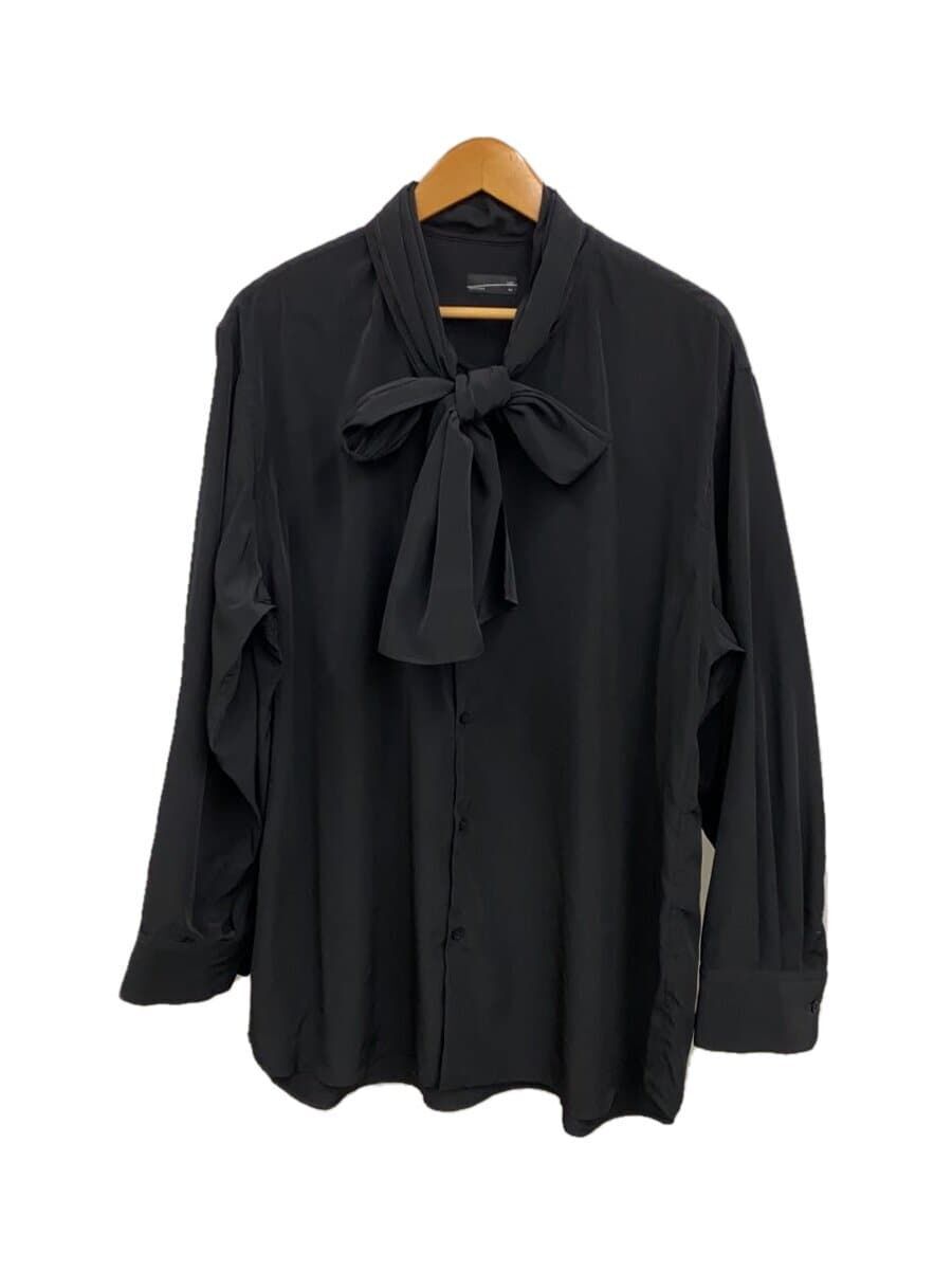 LAD MUSICIAN Long Sleeve Shirt Bow Collar 44 Polyester Black 2121 