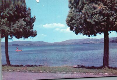 Postcard Beautiful Freshwater Lake Bomoseen in The Green Mountains of Vermont VT