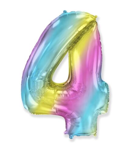 Palloncino numero Mylar 35 cm Multicolor gigante pallone festa - Foto 6 di 11