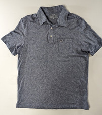 Vineyard Vines Shirt Men's Medium Blue Short Sleeve Edgartown Polo Golf Preppy