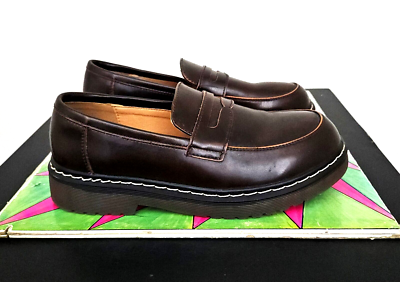 MZDL Meizudongli Womens Size 6 US Brown Leather Platform Shoes