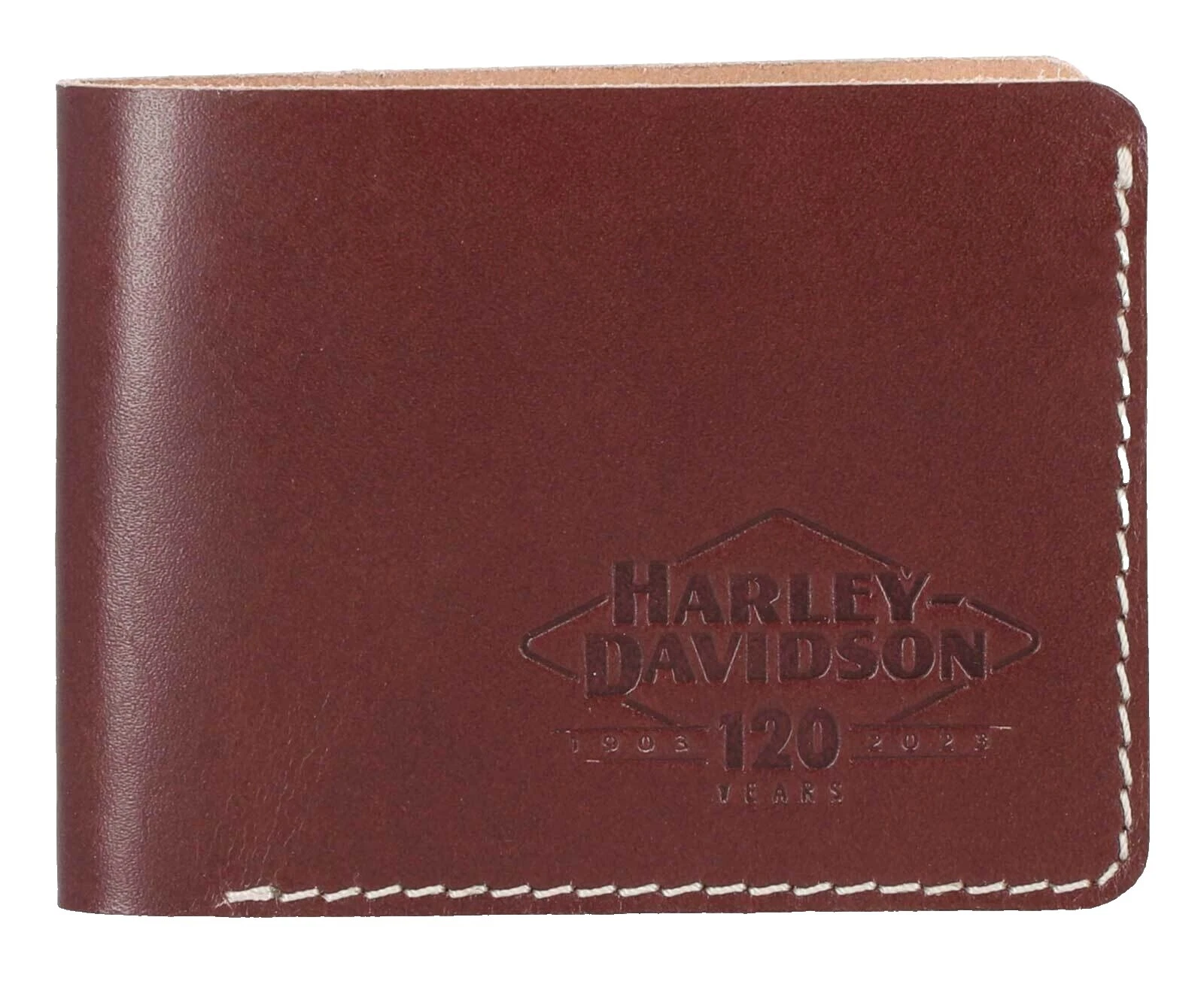 Carteras de cuero marrón Harley-Davidson para hombres