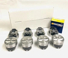 Hypereutectic Flat top pistons and moly rings combo Chevrolet SBC SB 350 5.7L