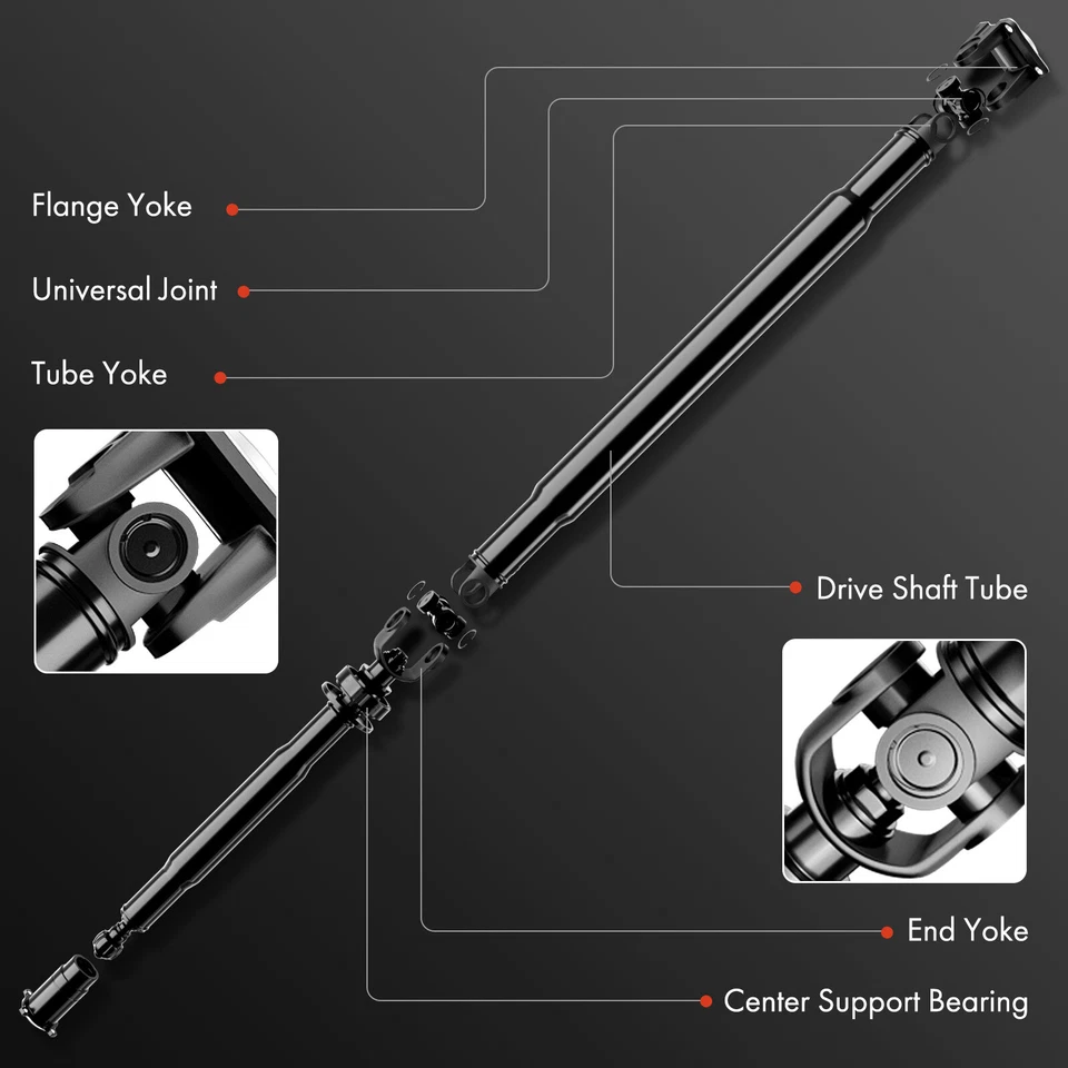 Rear Driveshaft Prop Shaft Assembly for BMW E36 323i 323is 325i 325is 328i RWD - Image 3 of 4