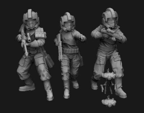 Ember Squad (3) - SKULLFORGE | Legion compatible Imperial Assault 3D printed - Picture 1 of 3