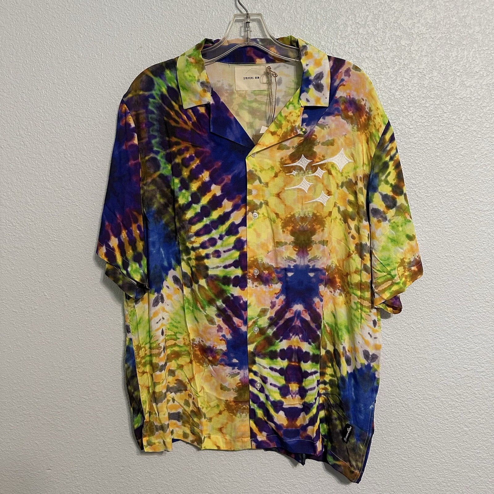 FILA Camicia Strivers Row uomo taglia media viola Magic Camp manica corta con bottoni