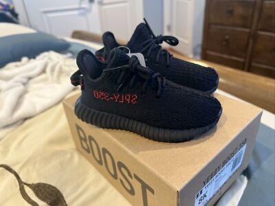 adidas Yeezy Boost 350 V2 Black Red Infant BB6372 Size 8K