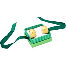 Lot of 40 Green Ribbon Jewelry Pendant / Earring Gift Packaging Boxes