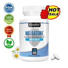 Migraine Relief Headache Vitamin Coenzyme Q10 Black Pepper Extract 120 Pills