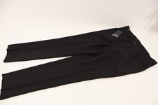 T&W Black Regular Fit Machine Washable Trousers 34R BNWT