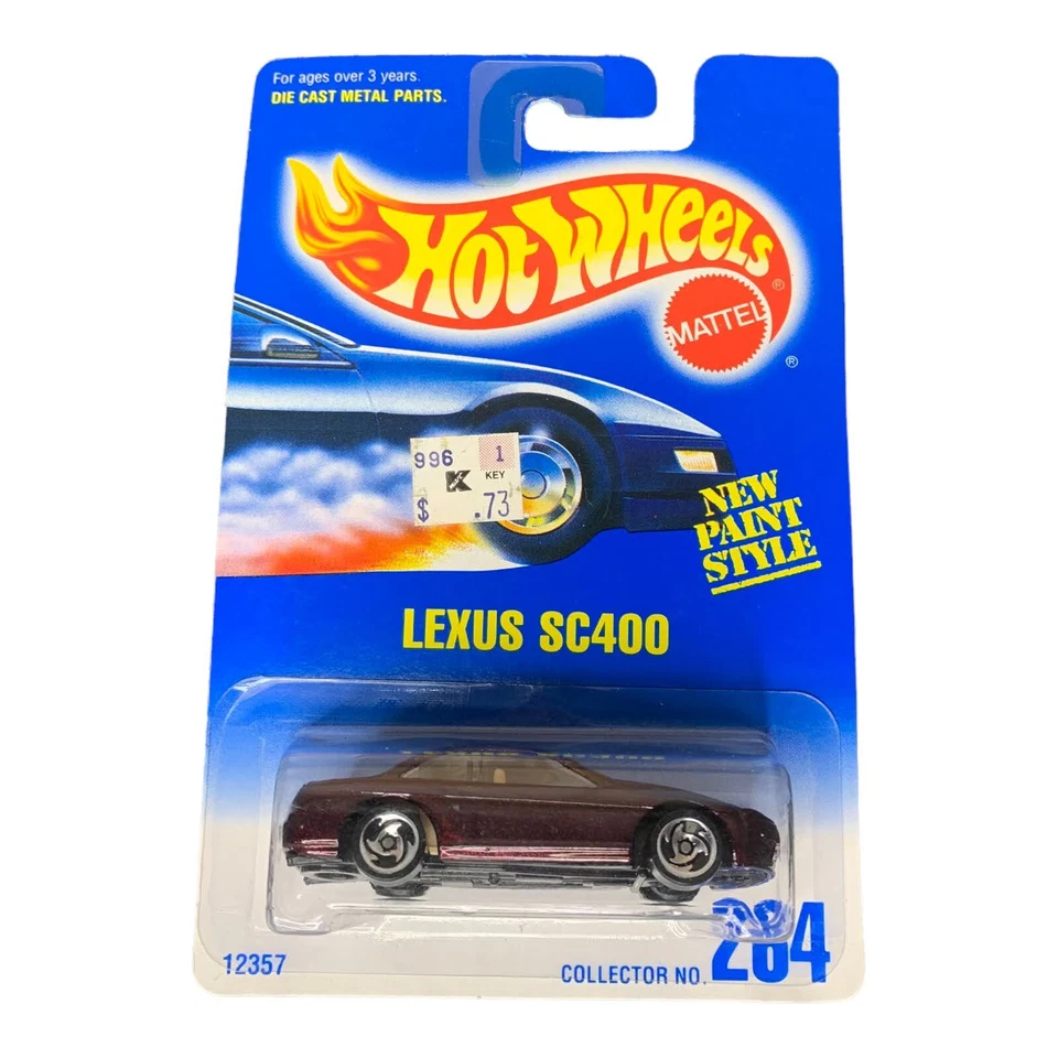 Tarjeta azul Hot Wheels de la década de 1990 Avus Quattro Lexus SC400 Shadow Jet II Model Series Foto 2 de 4