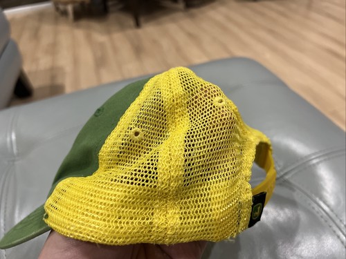 John Deere Toddler Cap Snapback Childs Hat Mesh Tractor Farming Green Yellow - Picture 5 of 10